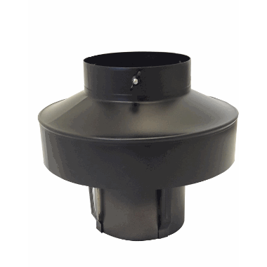 Dragon Pipehatt selvjusterende Sort (Ø150mm)