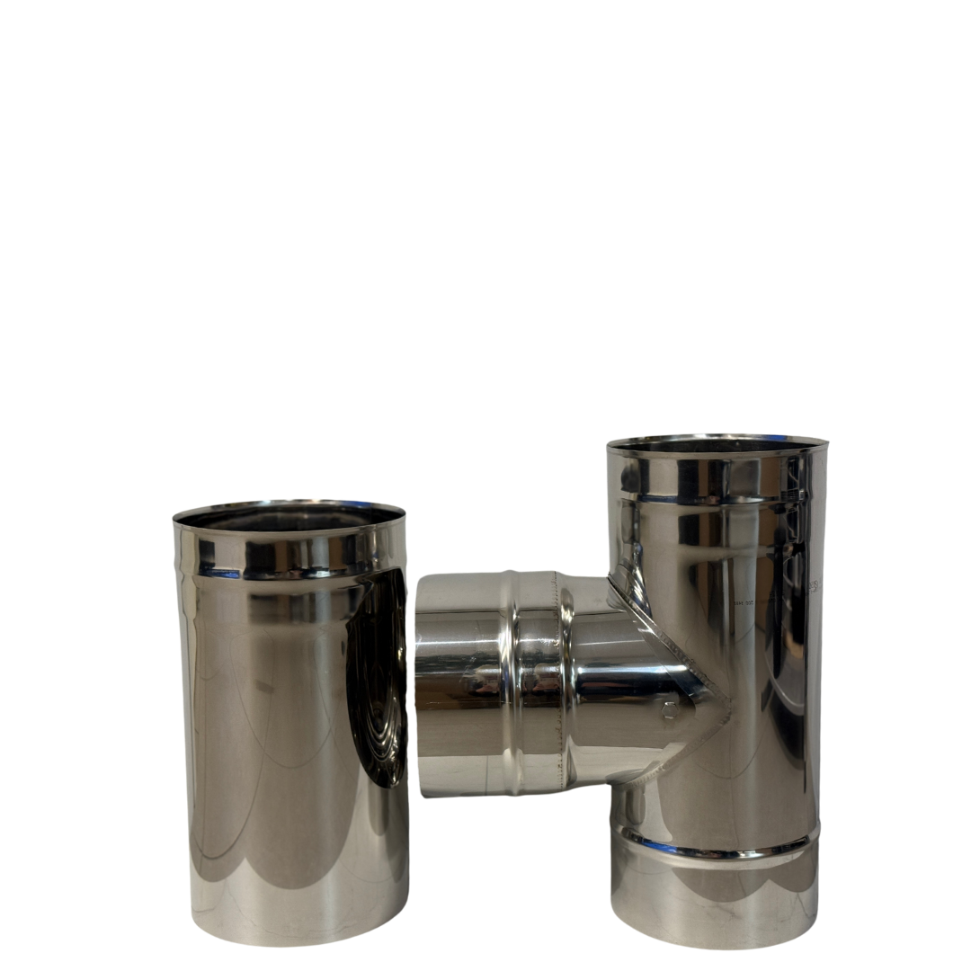 Ø150 T-Stykke med 300mm stusskopling. For Norge!