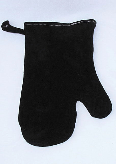 Varmevott i sort skinn