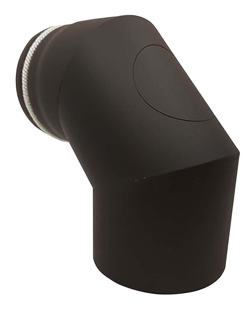 Ø150mm Peisrør 90 grader m/ luke 3delt