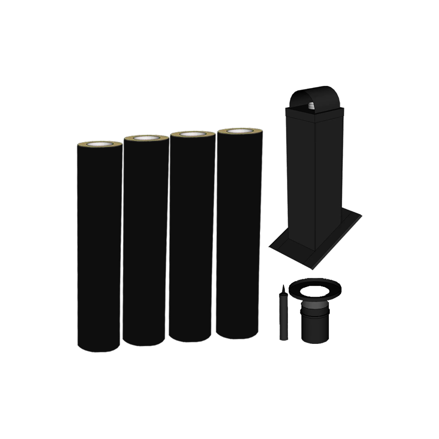 Smartmodul Pipepakke inntil 4,68meter stålpipe Ø130 Modulex