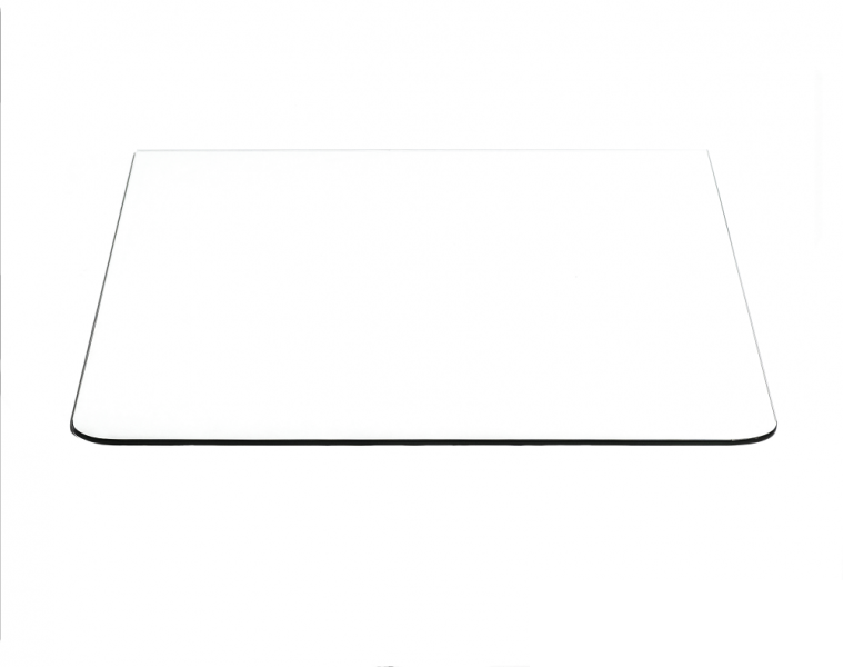 Glassplate F-form - Flere Størrelser