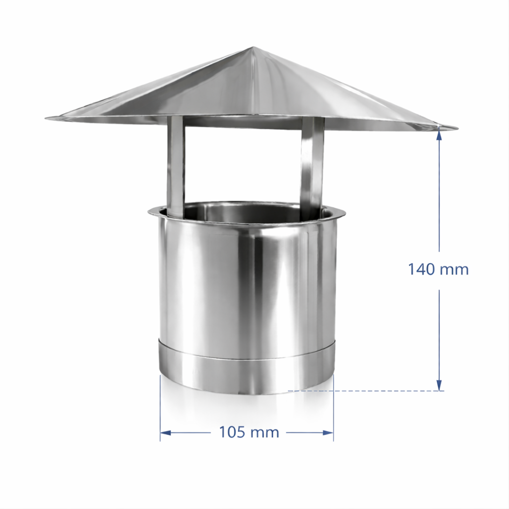 Kinahatt 105 mm Røyk/luftehatt