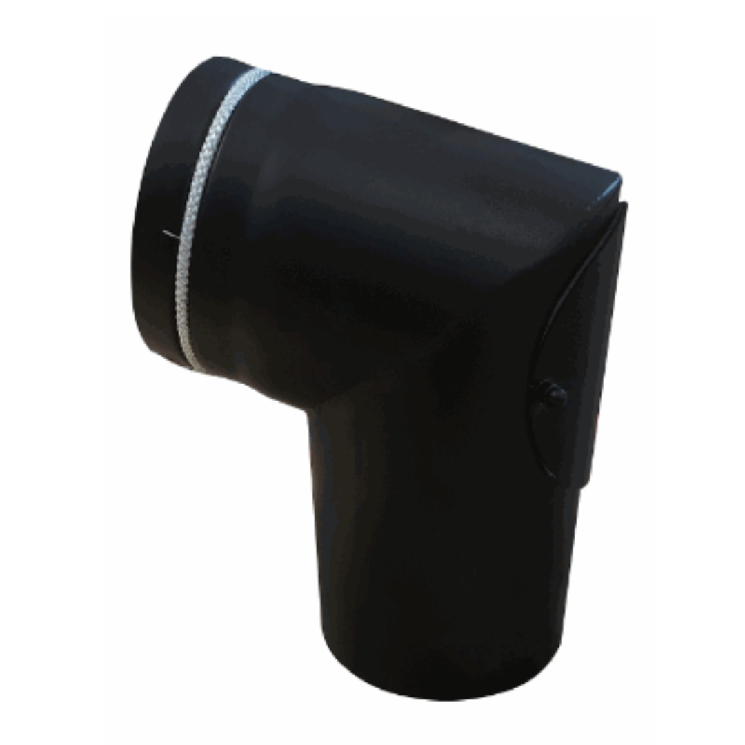 Ø150mm Peisrør 75 grader m/luke