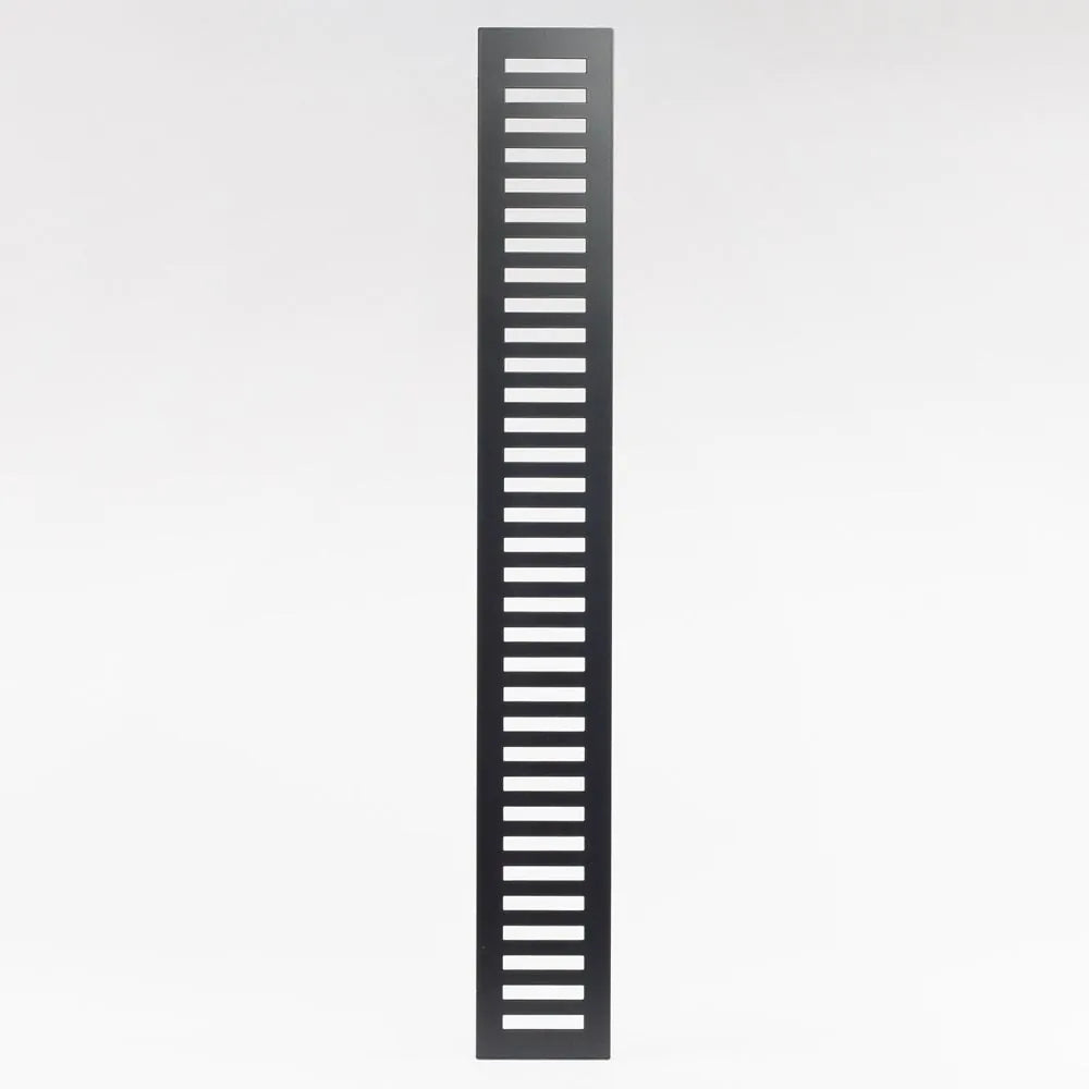 Ventilrist Black Design 76cm x 10 cm - inkl monteringskassett