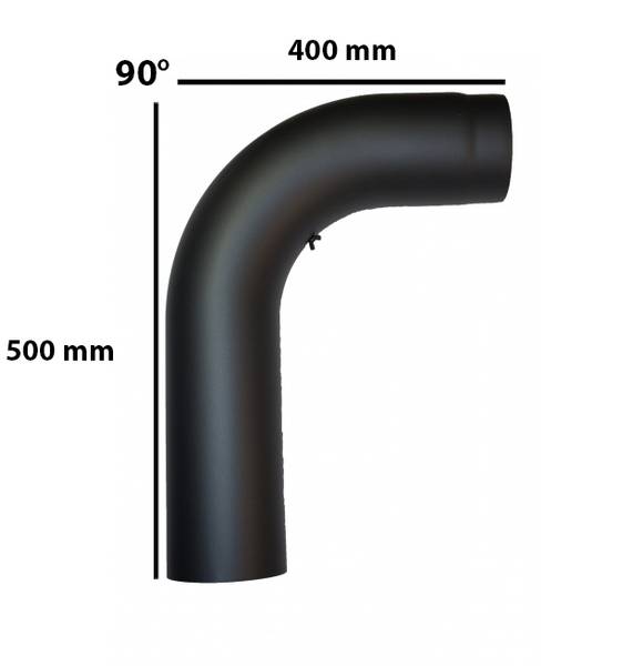 Ø150mm Peisrør D40cm x H50cm buet m/luke