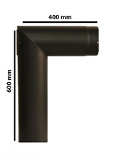 Ø150mm Peisrør  D40cm x H60cm todelt m/luke