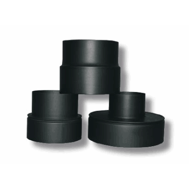 Røkrør Overgang Inv. 135 - Utv. 125mm Sort | Pipehatt.com – Peis og ...