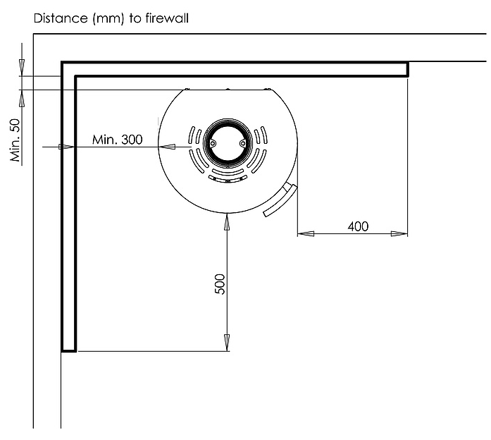 Aduro 9.7 - m/ varmemagasin - Høyde 150cm
