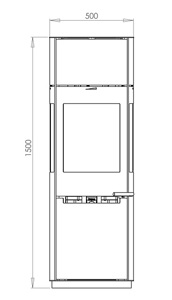 Aduro 9.7 - m/ varmemagasin - Høyde 150cm
