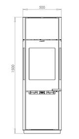 Aduro 9.7 - m/ varmemagasin - Høyde 150cm