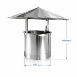 Kinahatt 105 mm Røyk/luftehatt