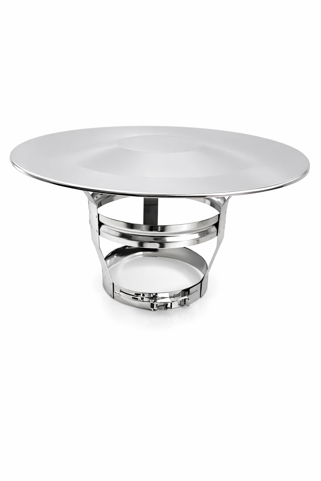 Ø150 Regnhatt enkel for piperehabilitering og stålpiper. Rustfri