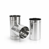 Ø150 T-Stykke med 300mm stusskopling. For Norge!