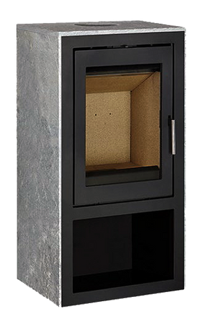 Meteor 550 Høy - Peisovn med kleberstein