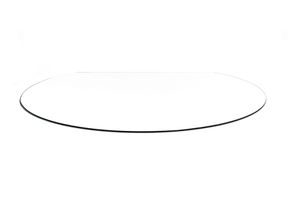 Underlagsplate 6mm herdet glass B90 x D80 Rund