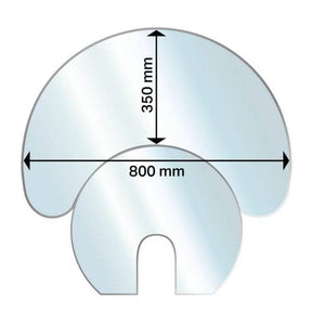 Aduro 9, Hybrid og 1 serie  glassplate halvmåne m/bunnplate